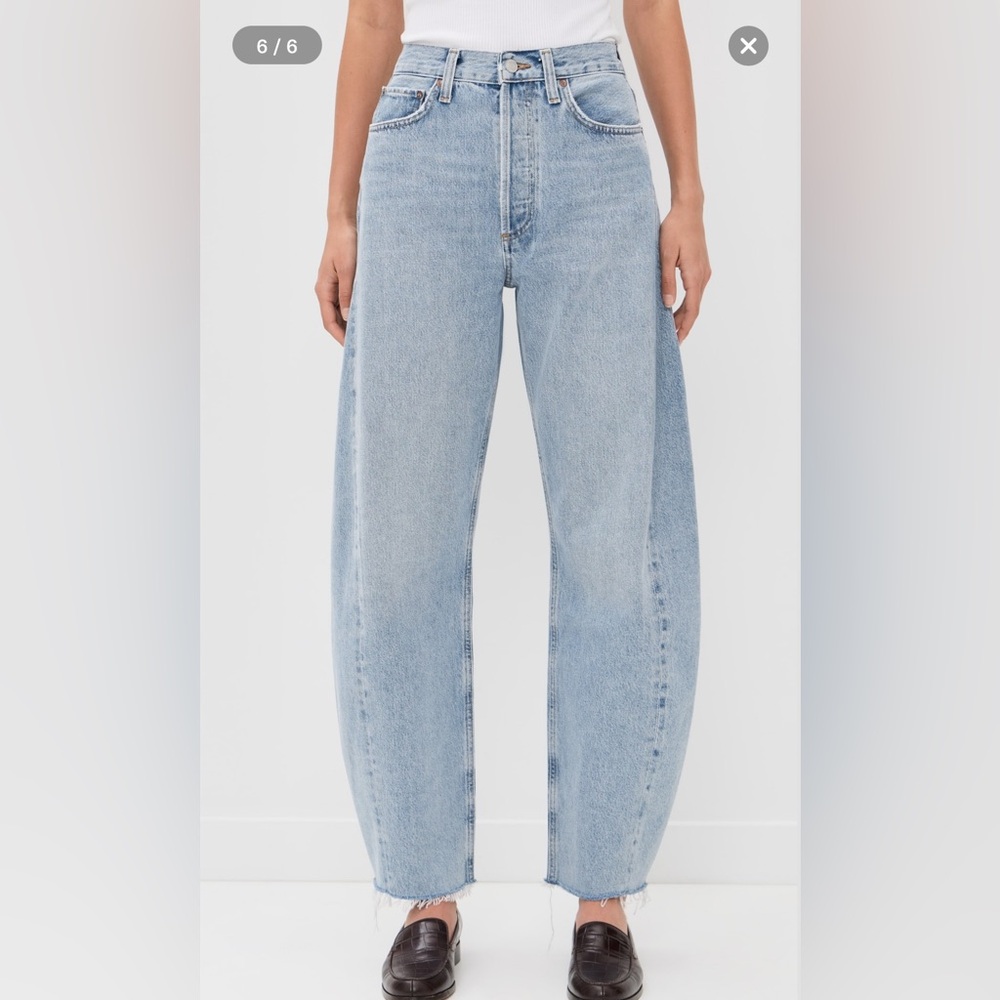 Agolde Luna pieced jean, void
